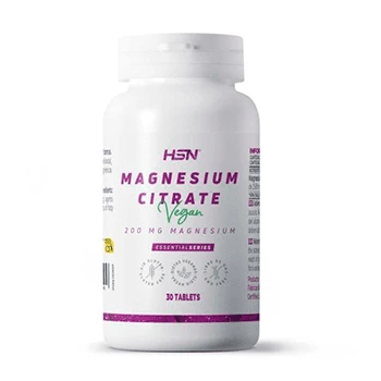 Bote de Citrato de Magnesio vegano, suplemento para el bienestar físico supervisado por nutricionistas.