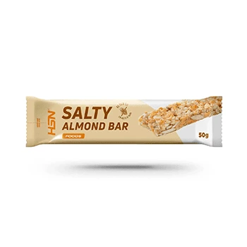 Barrita de almendra salada HSN, snack equilibrado propuesto en dietas personalizadas por nutricionistas profesionales.